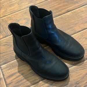 Aquatalia leather chelsea boots